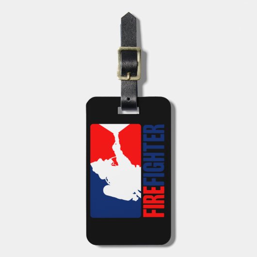 De Actie van de Brandweerman Bagagelabel (Voorkant verticaal)