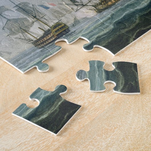 De actie van Sir Richard Strachan na de strijd van Legpuzzel (Zijkant)