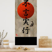 De acties spreken luider dan woorden #1 poster (Keuken)