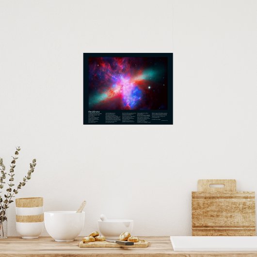 De actieve kigatas - Messier 82 Poster (Keuken)