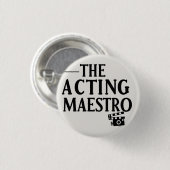 De acting maestro ronde button 3,2 cm (Voorkant /achterkant)