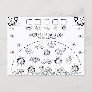 De Activiteit van de Wiskunde van het Kind van de Briefkaart