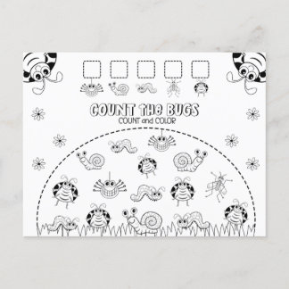 De Activiteit van de Wiskunde van het Kind van de Briefkaart