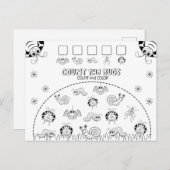 De Activiteit van de Wiskunde van het Kind van de  Briefkaart (Voorkant / Achterkant)