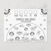 De Activiteit van de Wiskunde van het Kind van de Briefkaart (Voorkant)