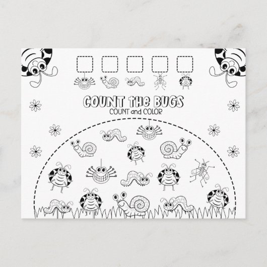 De Activiteit van de Wiskunde van het Kind van de  Briefkaart (Voorkant)