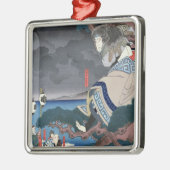 De actor Nakamura Utaemon IV Metalen Ornament (Links)
