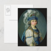 De actrice en zanger Praskovya Zhemchugova Briefkaart (Voorkant / Achterkant)
