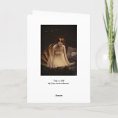 De Actrice van Ziegfeld in een Zeeschelp Feestdagen Kaart (Achterkant)