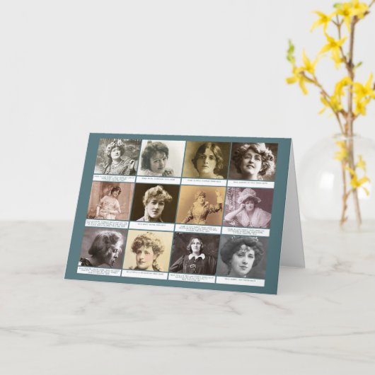 De actrices kaart (Gele Bloem)