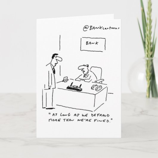 De actuele Kaart van de Groeten van het Bankwezen (Voorkant)