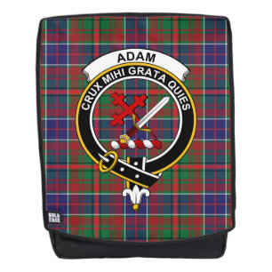 De Adam Ancient Clan Crest Tartan Plai Rugtassen