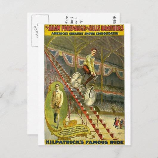 De Adam Forepaugh en verkoopt Brothers America's g Briefkaart (Voorkant / Achterkant)