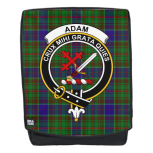 De Adam Hunting Clan Crest Tartan Plai Rugtassen