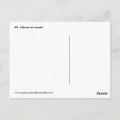 De Adams Snowy Peak bij Zonnevaste Briefkaart mont (Achterkant)