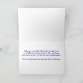 De adelaar en de vlag van de Dag van veteranen Kaart (Binnen)