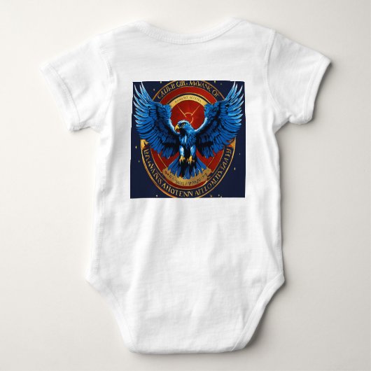 De adelaar is een symbool van moed romper (Achterkant)