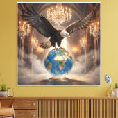 De Adelaar Is Geland 0 Canvas Afdruk (Insitu (Woonkamer))