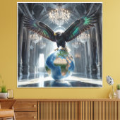 De Adelaar is Geland II Canvas Afdruk (Insitu (Woonkamer))
