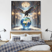 De Adelaar Is Geland III Canvas Afdruk (Insitu (Slaapkamer))
