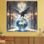 De Adelaar Is Geland III Canvas Afdruk (Insitu (Woonkamer))