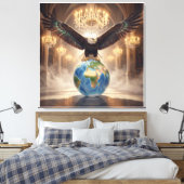 De Adelaar Is Geland IV Canvas Afdruk (Insitu (Slaapkamer))