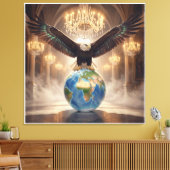 De Adelaar Is Geland IV Canvas Afdruk (Insitu (Woonkamer))