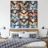 De Adelaar Is Geland IX Canvas Afdruk (Insitu (Slaapkamer))