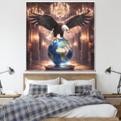De Adelaar Is Geland V Canvas Afdruk (Insitu (Slaapkamer))