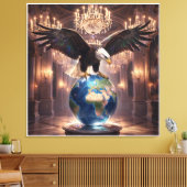 De Adelaar Is Geland V Canvas Afdruk (Insitu (Woonkamer))