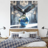 De Adelaar Is Geland VI Canvas Afdruk (Insitu (Slaapkamer))