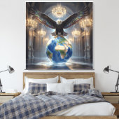 De Adelaar Is Geland VII Canvas Afdruk (Insitu (Slaapkamer))