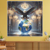 De Adelaar Is Geland VII Canvas Afdruk (Insitu (Woonkamer))