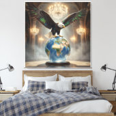 De Adelaar is geland VIII Canvas Afdruk (Insitu (Slaapkamer))