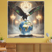 De Adelaar is geland VIII Canvas Afdruk (Insitu (Woonkamer))