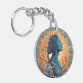 De adem - de essentie van het leven Keyring Sleutelhanger (Voorkant Links)