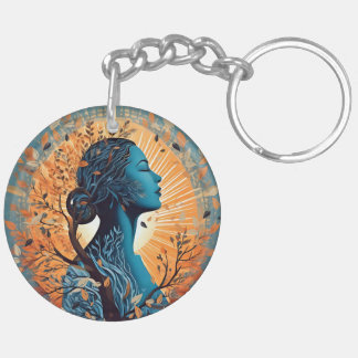 De adem - de essentie van het leven Keyring Sleutelhanger