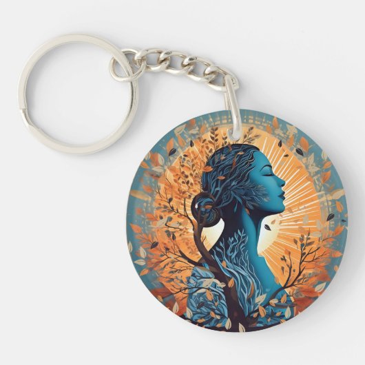 De adem - de essentie van het leven Keyring Sleutelhanger (Voorkant)