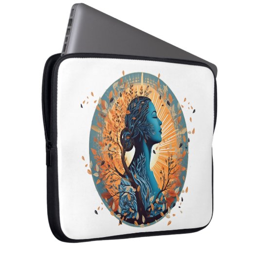 De adem – de essentie van het leven laptop sleeve (Voorkant Rechts)