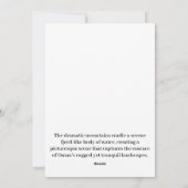 De adembenemende schoonheid van Oman Feestdagenkaart (Achterkant)