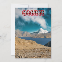 De adembenemende schoonheid van Oman Feestdagenkaart