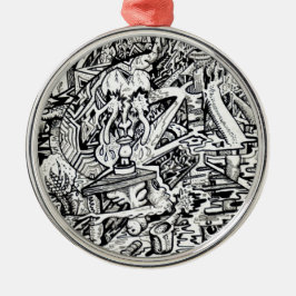 De Adept, of, een grillige Transfiguratie Metalen Ornament