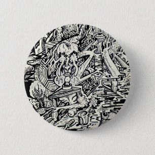 De Adept, of, een grillige Transfiguratie Ronde Button 5,7 Cm