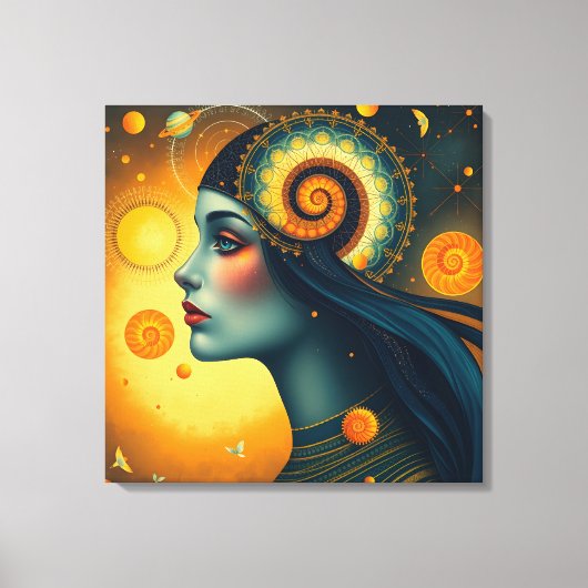 De aderen van het universum canvas afdruk (Voorkant)