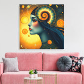 De aderen van het universum canvas afdruk (Insitu (Woonkamer))