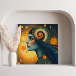 De aderen van het universum canvas afdruk