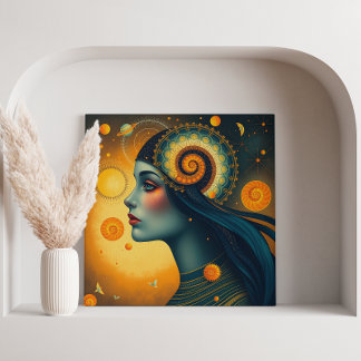 De aderen van het universum canvas afdruk
