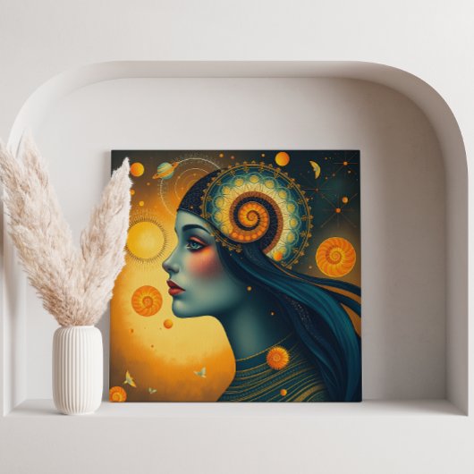 De aderen van het universum canvas afdruk