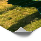 De Adirondack Chairs op het gras van de Jordaan Poster (Hoek)