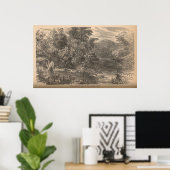 De Adirondacks in de Olden Times Poster (Thuiskantoor)